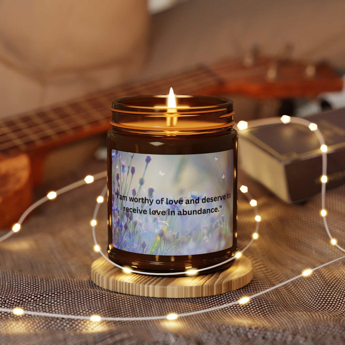 Scented Soy Candle (Multi-Size, Amber Jar)