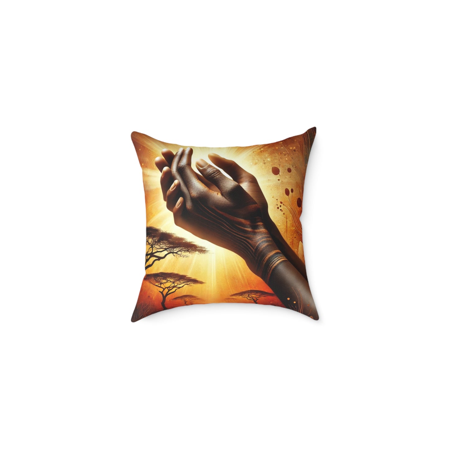 Blessed Merciful Poly Canvas Pillow, Inspirational Home Decor, Throw Pillow, Gift, Cushion for Living Room