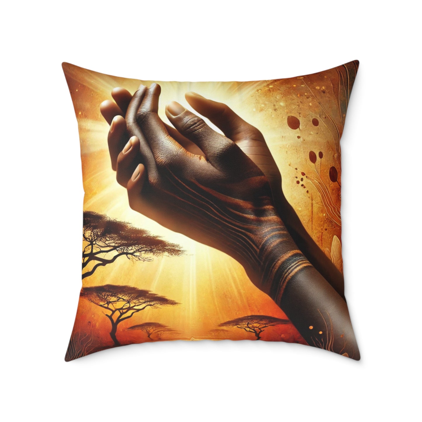 Blessed Merciful Poly Canvas Pillow, Inspirational Home Decor, Throw Pillow, Gift, Cushion for Living Room