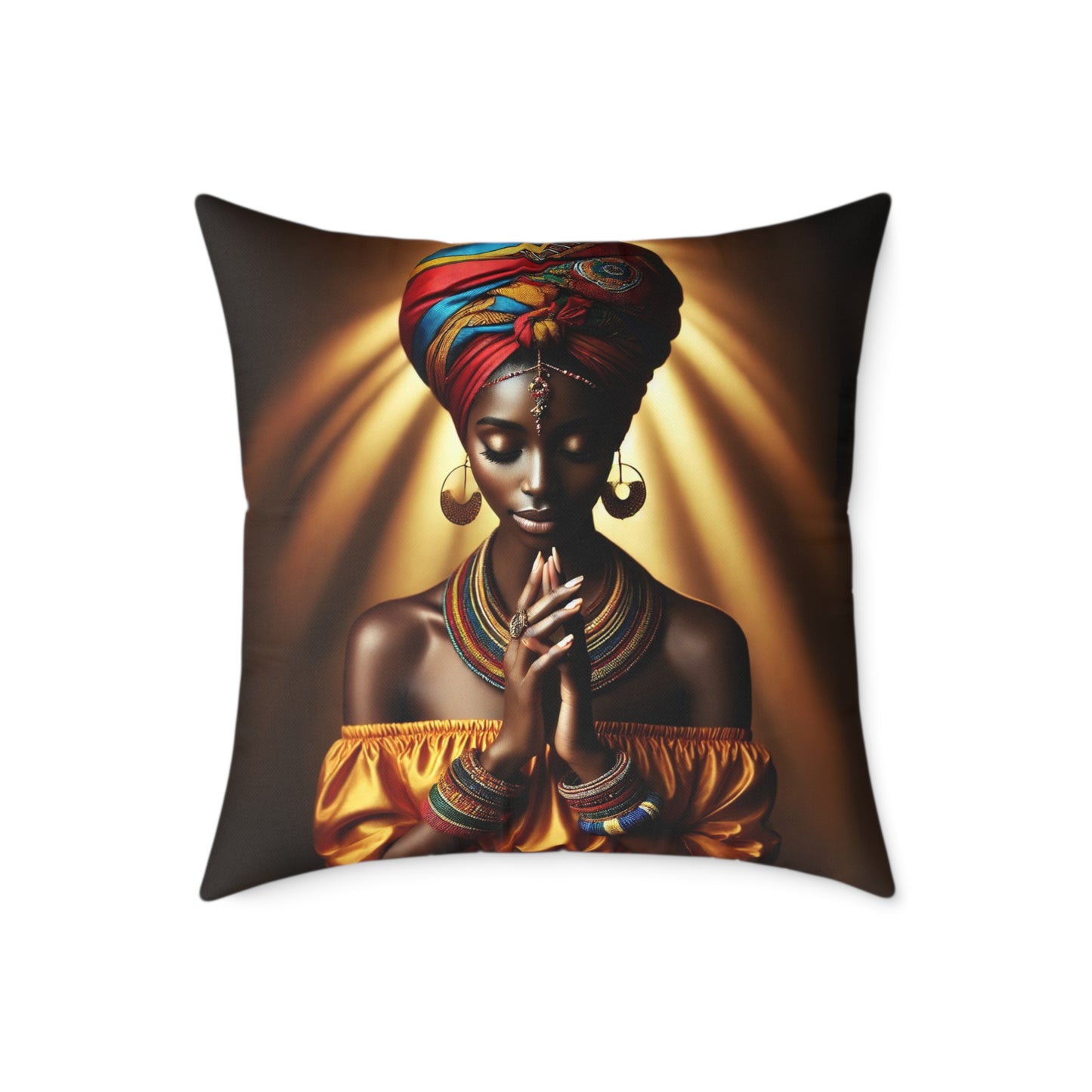 Blessed Heart Decorative Pillow | Home Decor, Gift for Faith-Seeking Friends, Cozy Living Room Accent, Sentimental