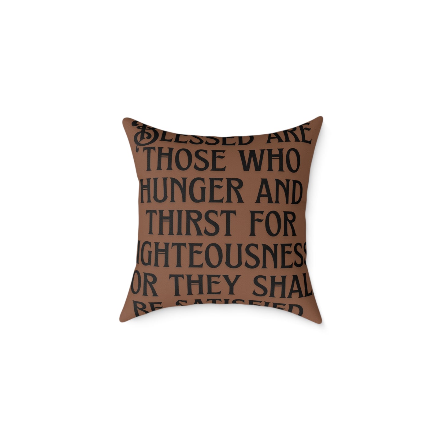 Square Poly Canvas Pillow, inspirational prayer pillow