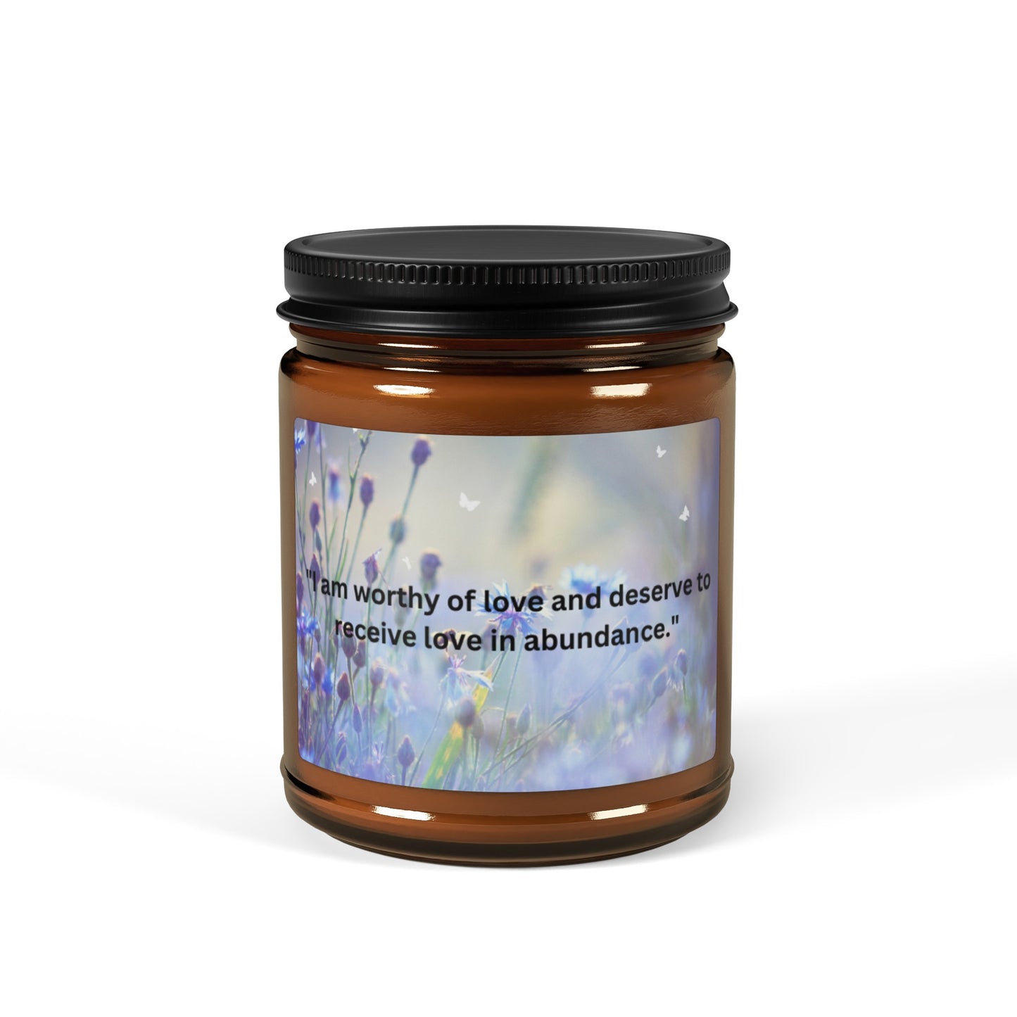 Scented Soy Candle (Multi-Size, Amber Jar)