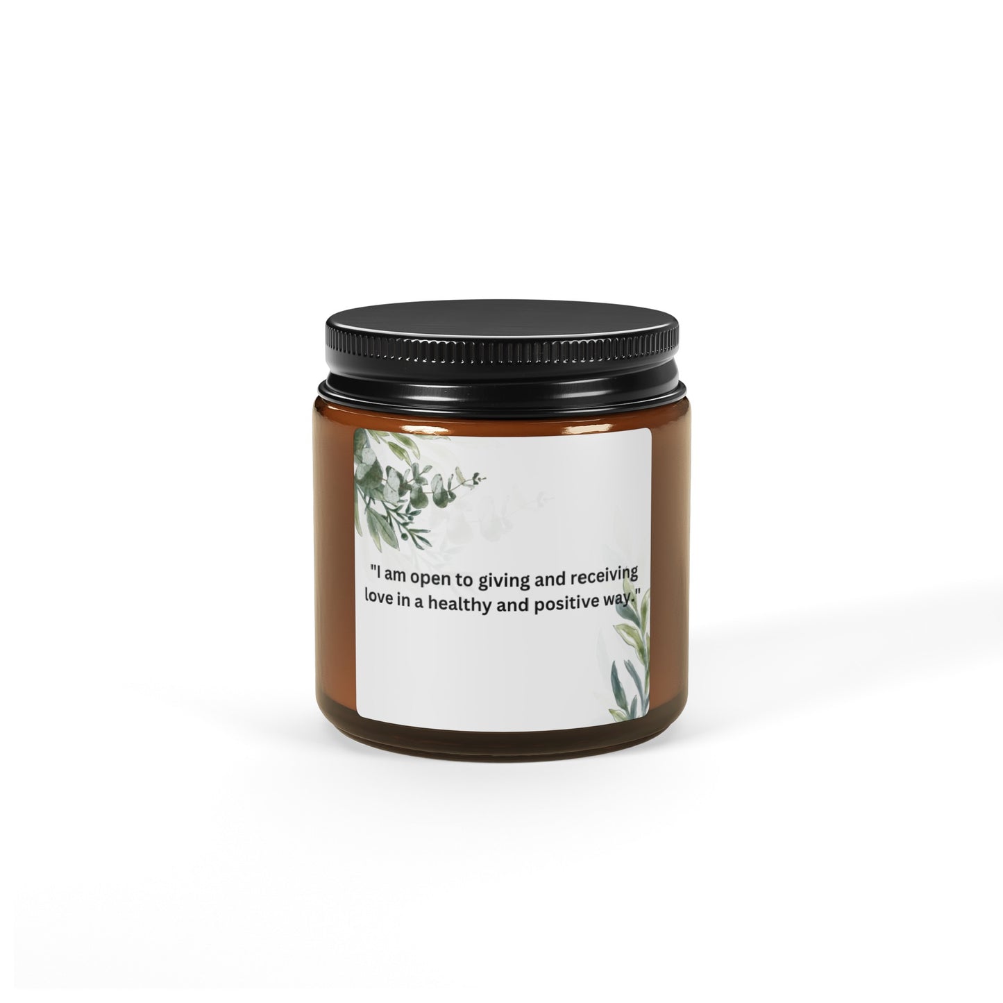 Scented Soy Candle (Multi-Size, Amber Jar)