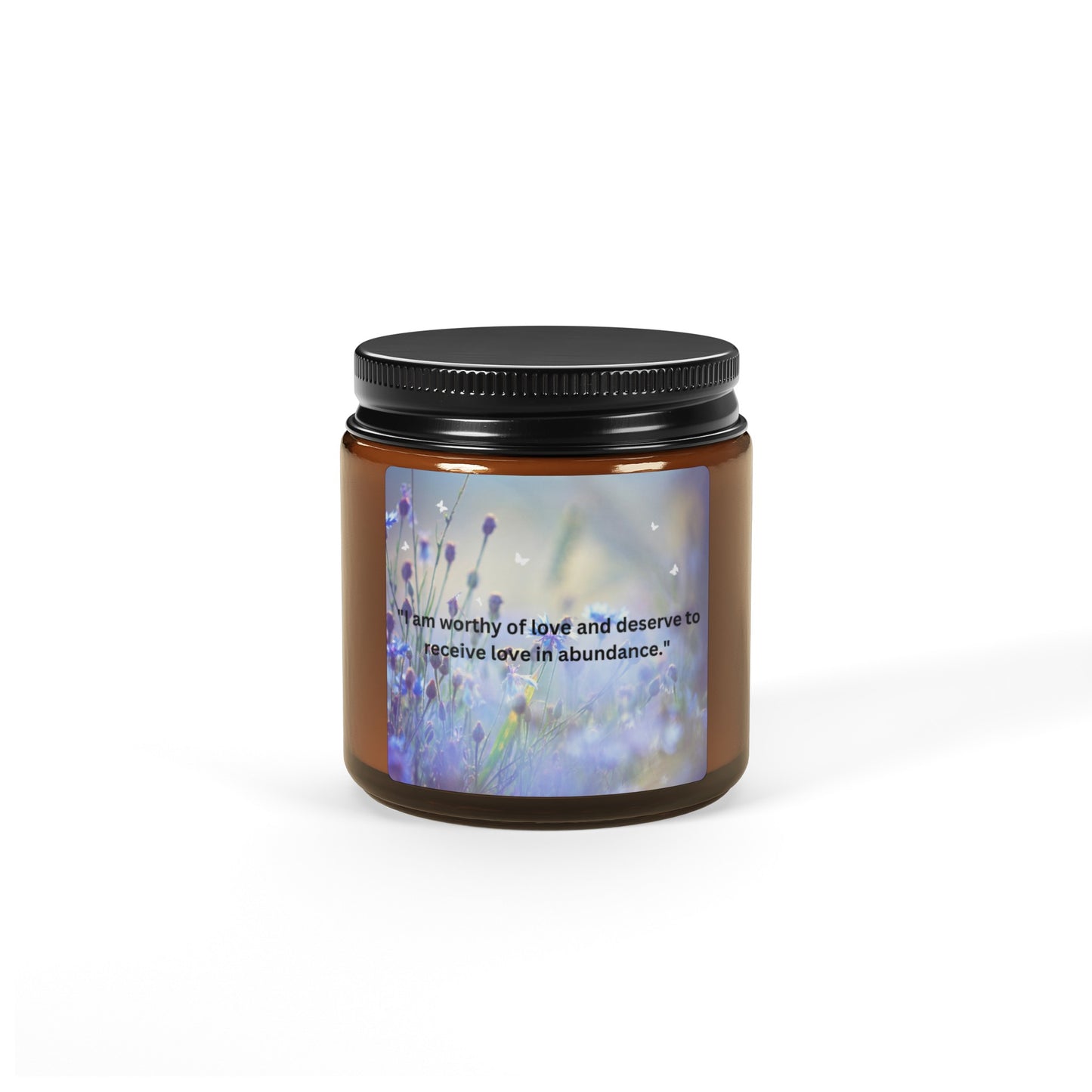 Scented Soy Candle (Multi-Size, Amber Jar)