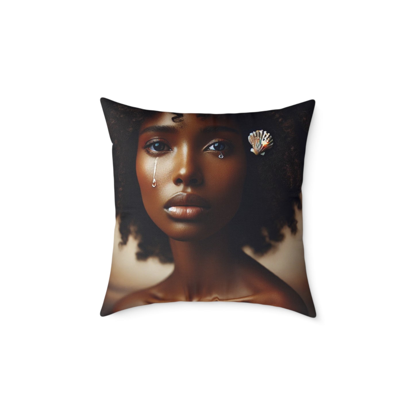 Comforting Square Poly Canvas Pillow with Inspirational Quotes, Decor, Home Accent, Unique Cushion