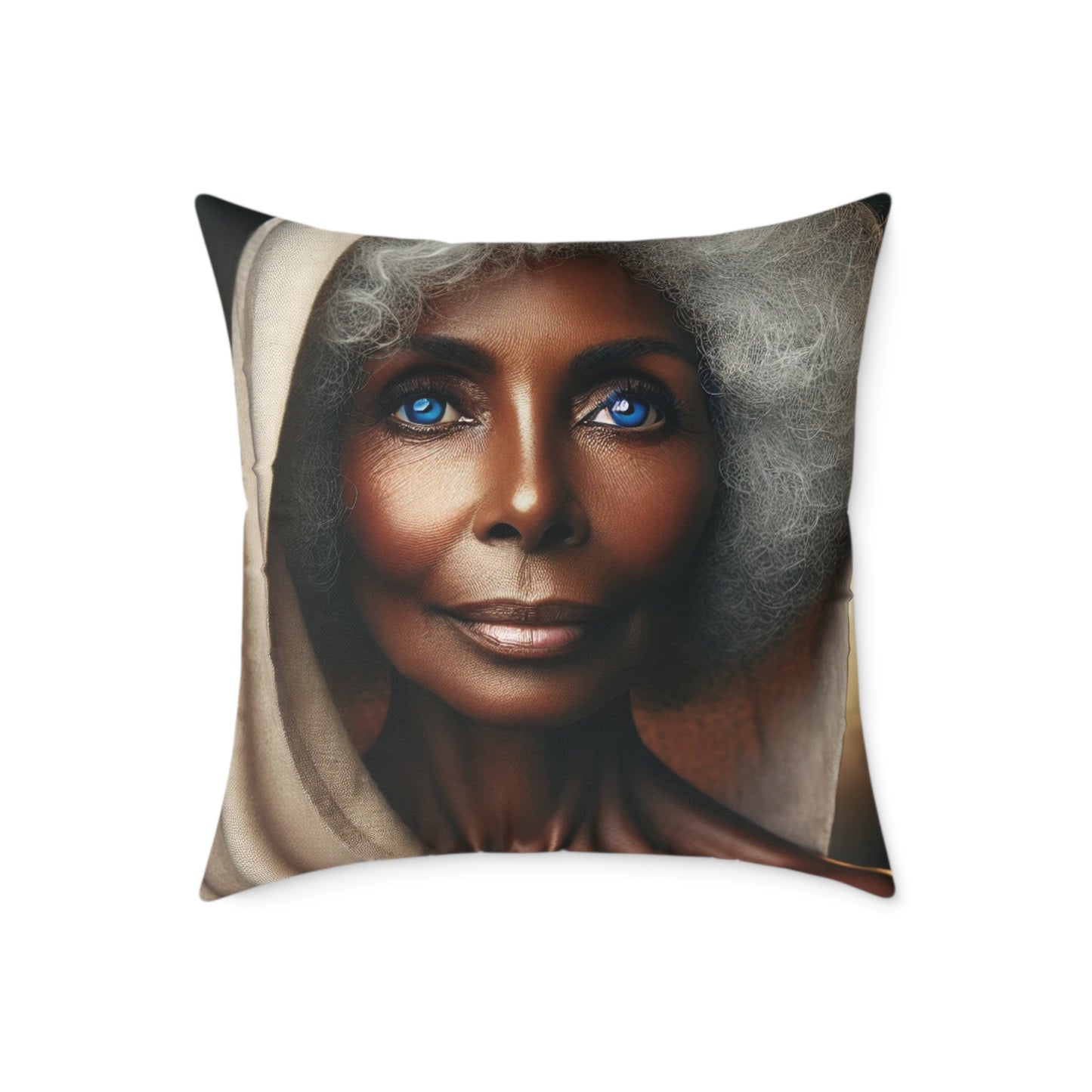 Square Poly Canvas Pillow, inspirational prayer pillow