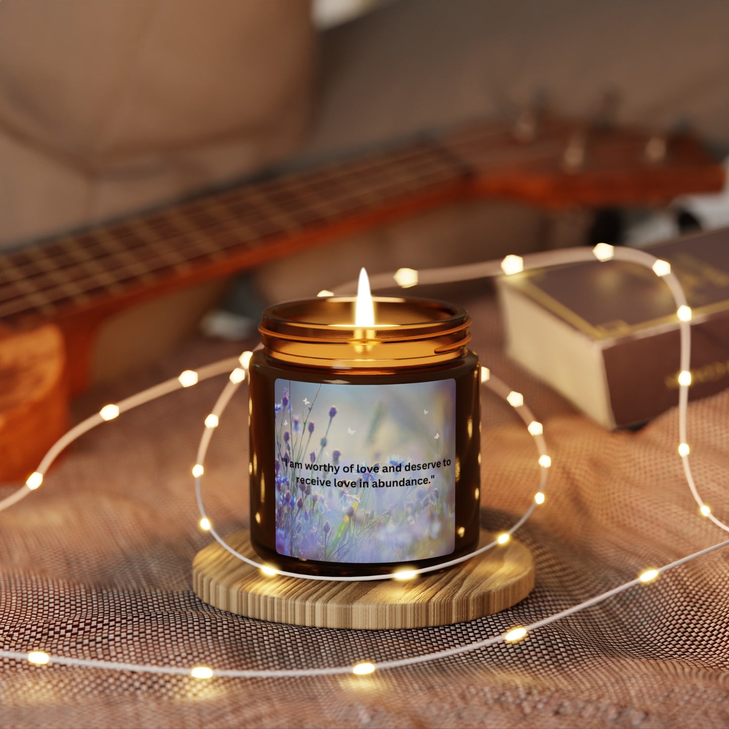 Scented Soy Candle (Multi-Size, Amber Jar)
