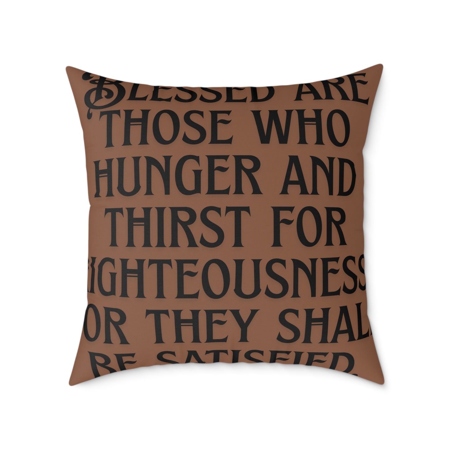Square Poly Canvas Pillow, inspirational prayer pillow