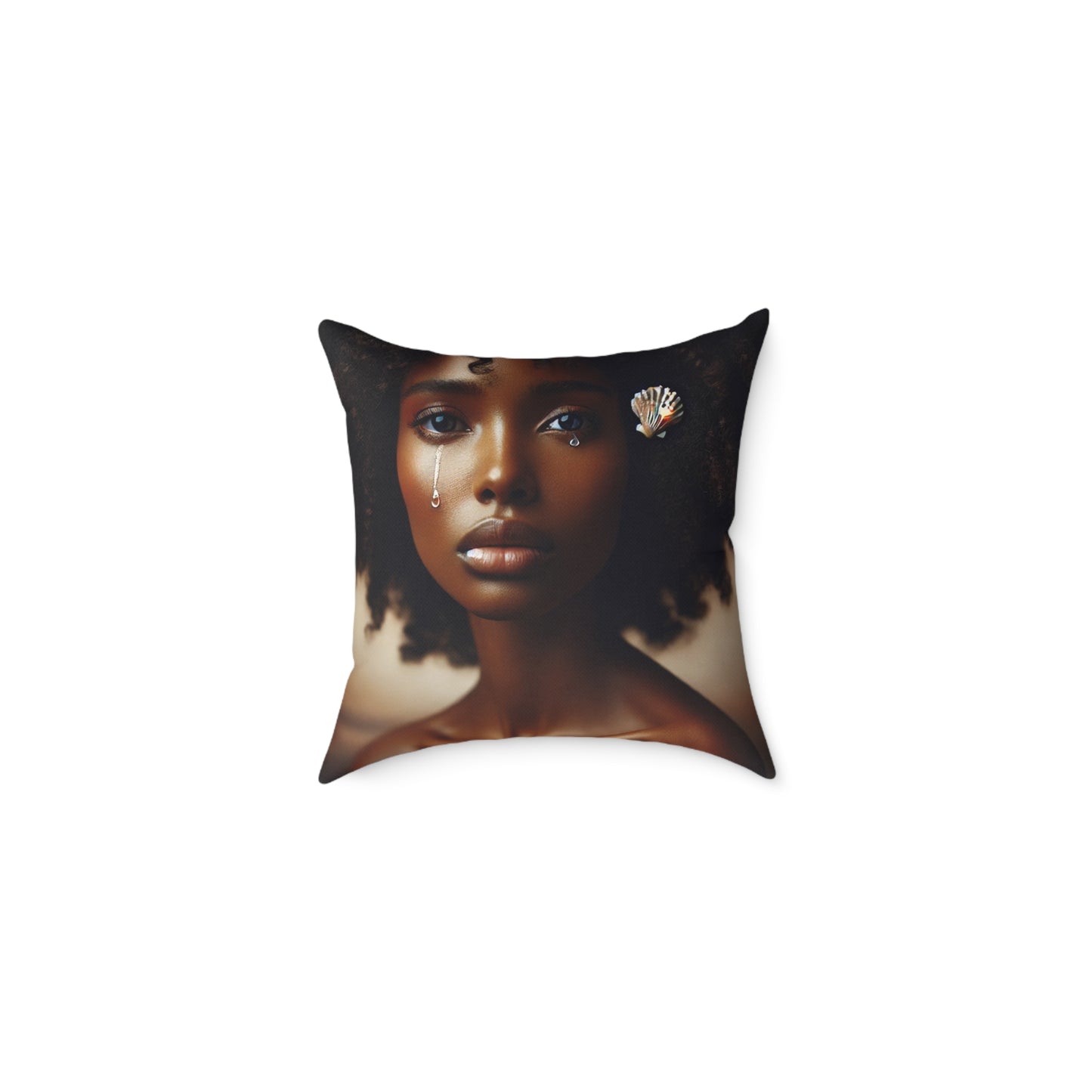 Blessed Are Those Who Mourn: Square Poly Canvas Pillow