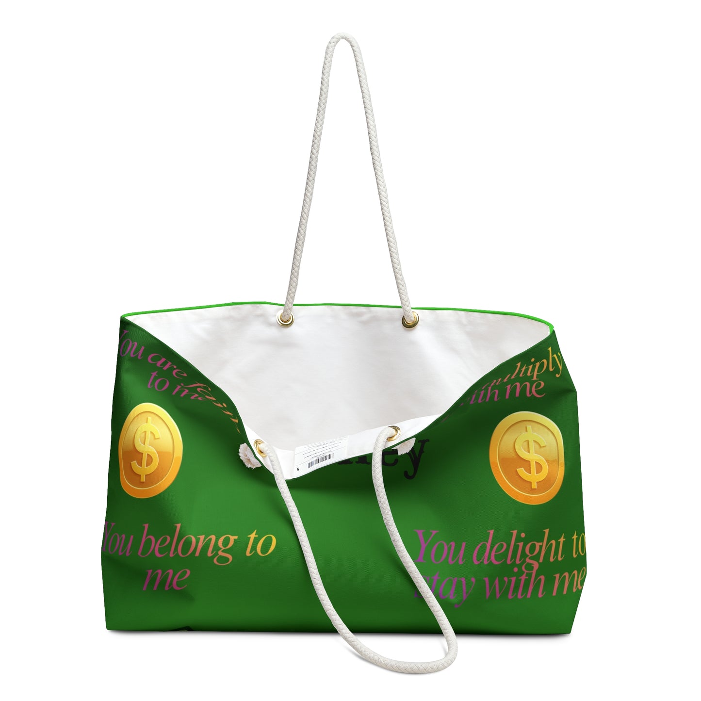 Money Design Weekender Bag