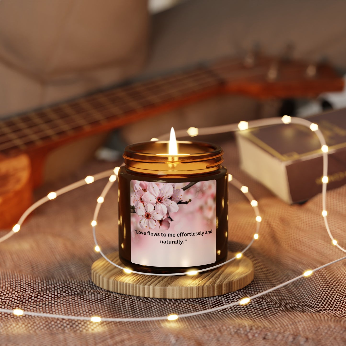 Scented Soy Candle (Multi-Size, Amber Jar)