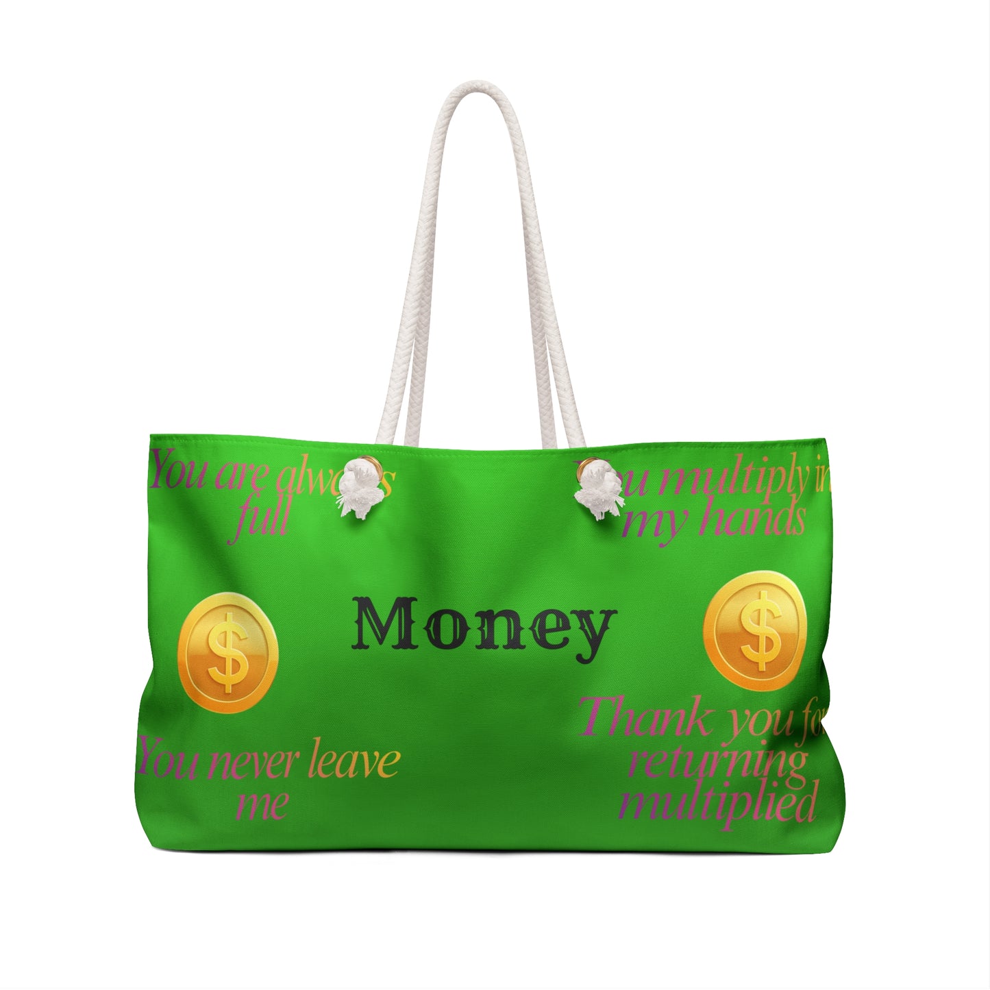 Money Design Weekender Bag