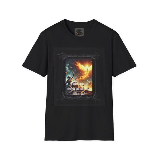 Cosmic Phoenix Unisex T-Shirt | Softstyle Tee, Casual Wear, Trendy Apparel, Graphic Shirt