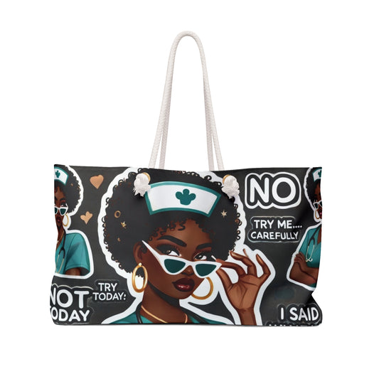 Weekender Bag — "Respectfully... No" & Sassy Travel Tote