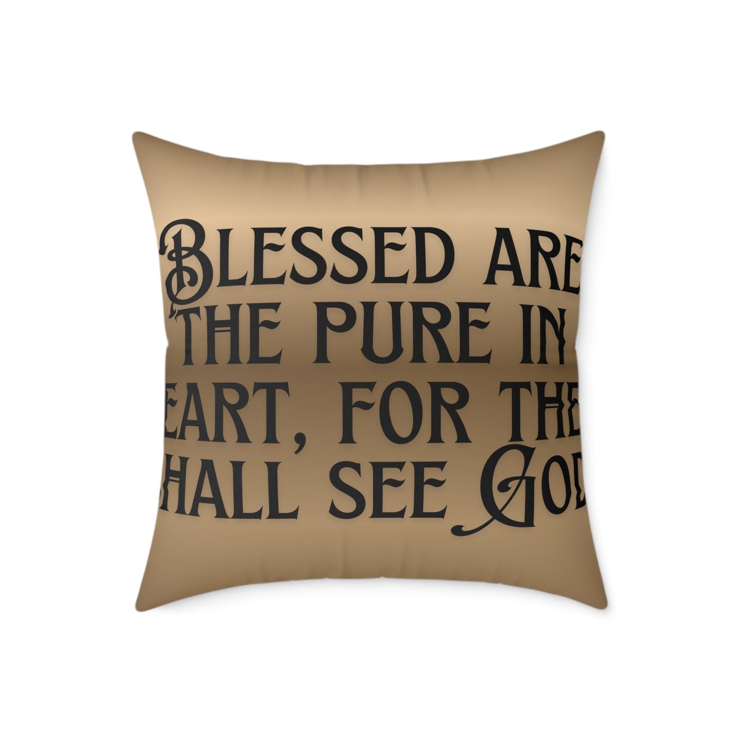 Blessed Are The Pure: Poly Canvas Pillow