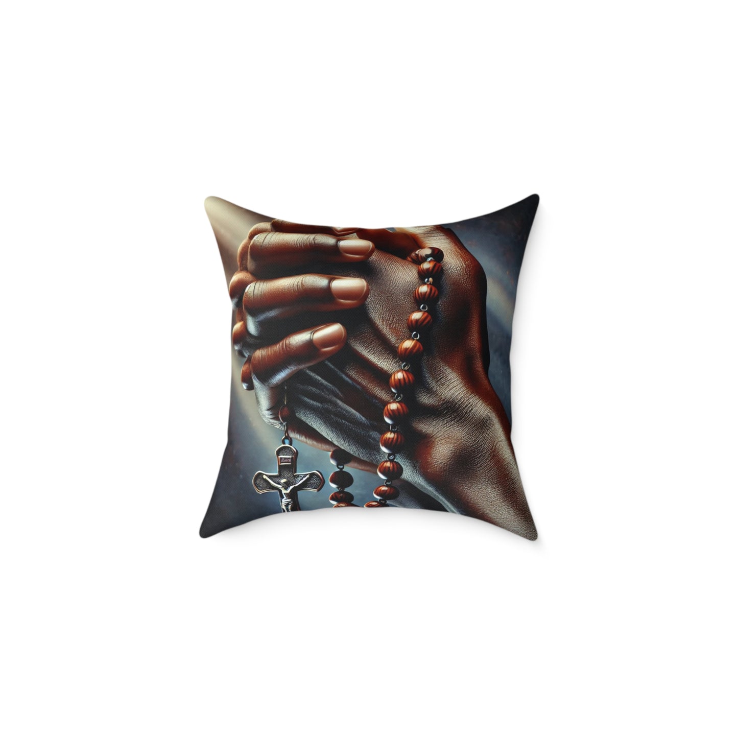 Blessed Are The Meek: Square Poly Canvas Pillow