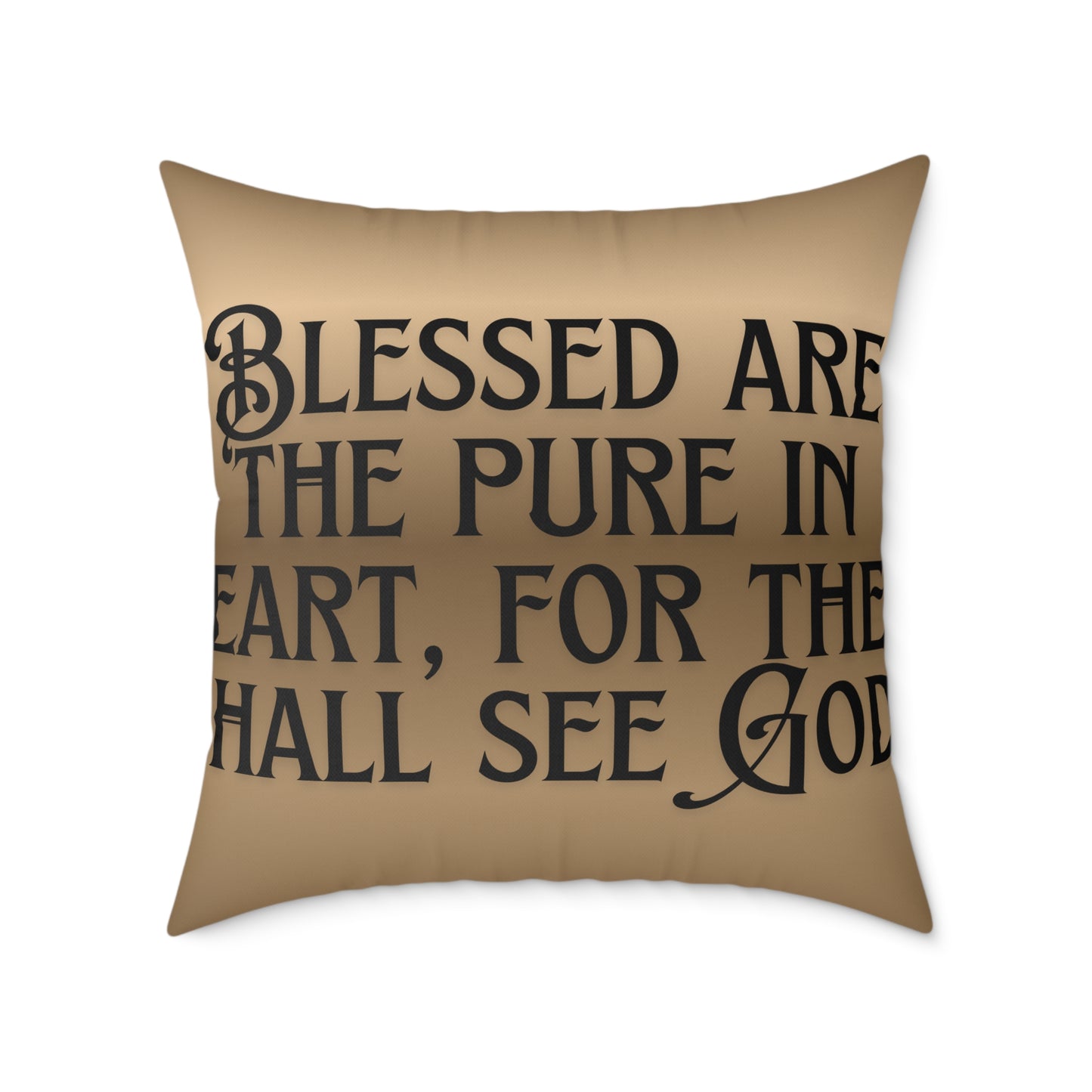 Blessed Are The Pure: Poly Canvas Pillow
