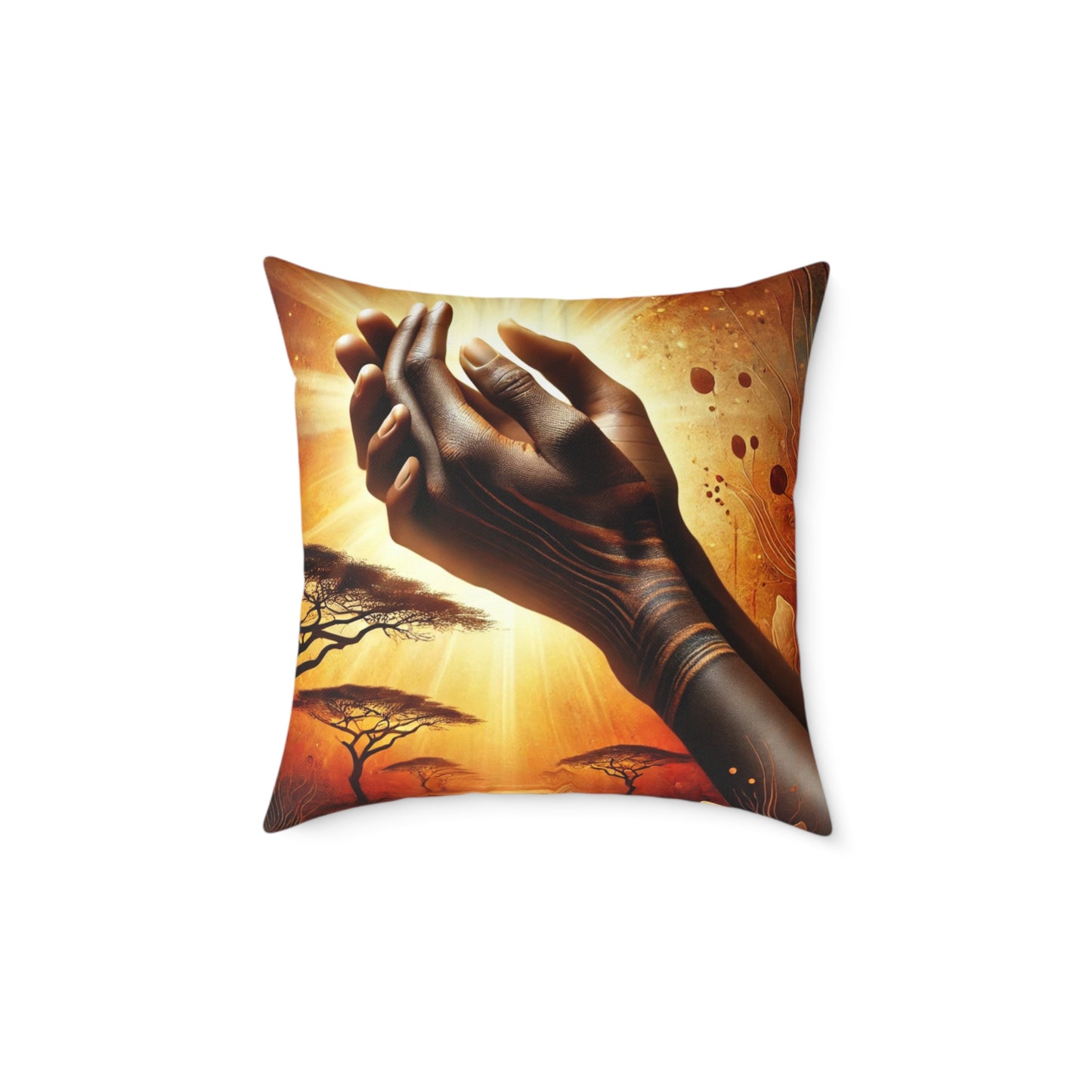 Blessed Are The Merciful: Poly Canvas Pillow