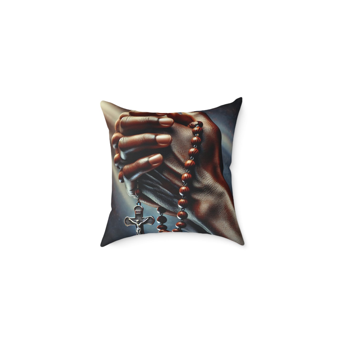 Blessed Are The Meek: Square Poly Canvas Pillow