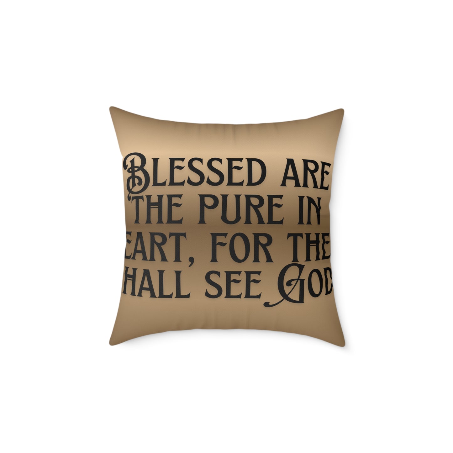 Blessed Are The Pure: Poly Canvas Pillow