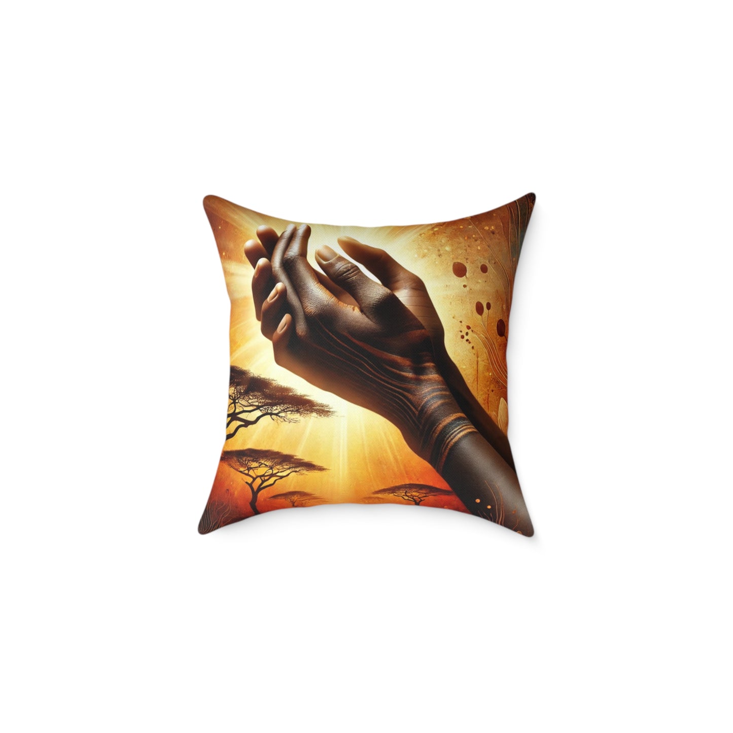 Blessed Merciful Poly Canvas Pillow, Inspirational Home Decor, Throw Pillow, Gift, Cushion for Living Room