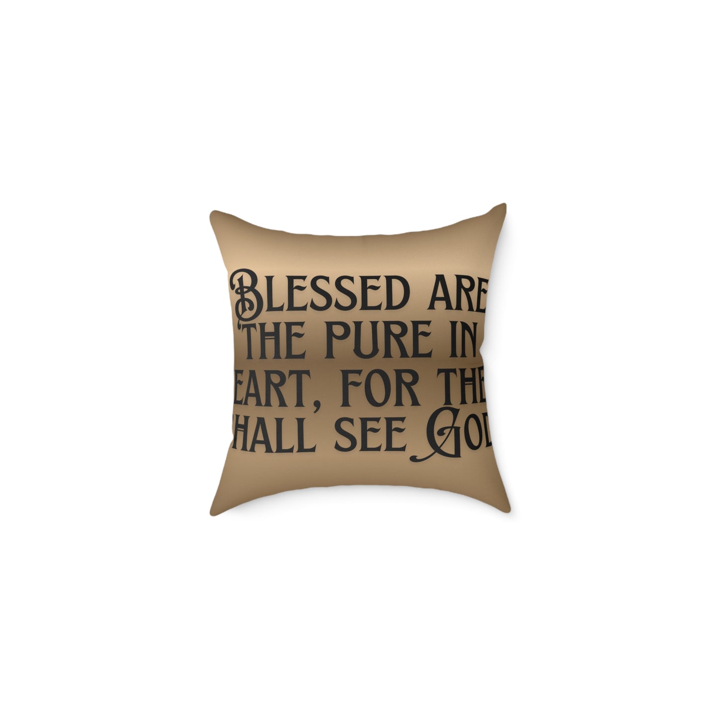 Blessed Are The Pure: Poly Canvas Pillow