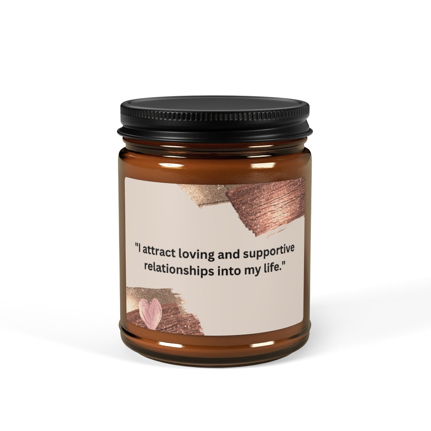 Scented Soy Candle (Multi-Size, Amber Jar)