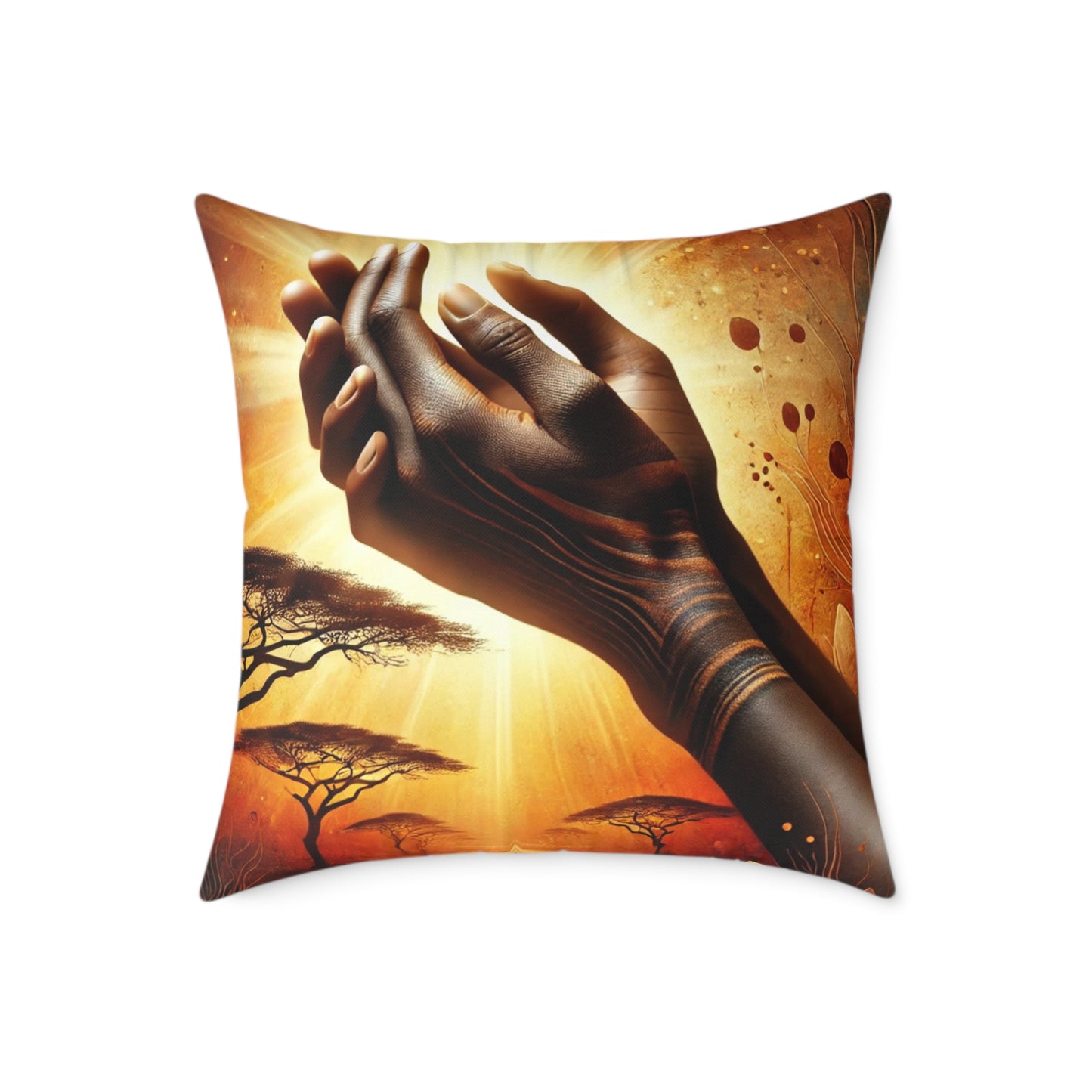 Blessed Merciful Poly Canvas Pillow, Inspirational Home Decor, Throw Pillow, Gift, Cushion for Living Room