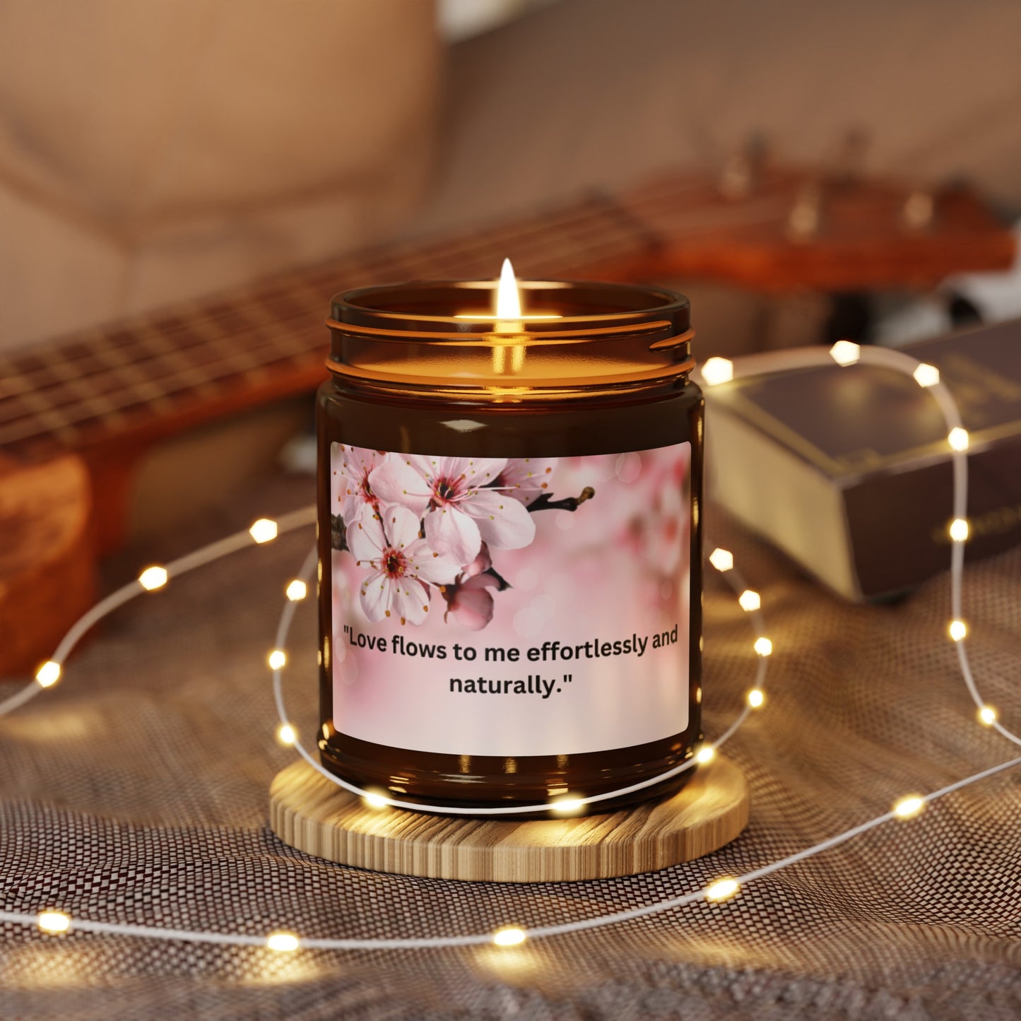 Scented Soy Candle (Multi-Size, Amber Jar)