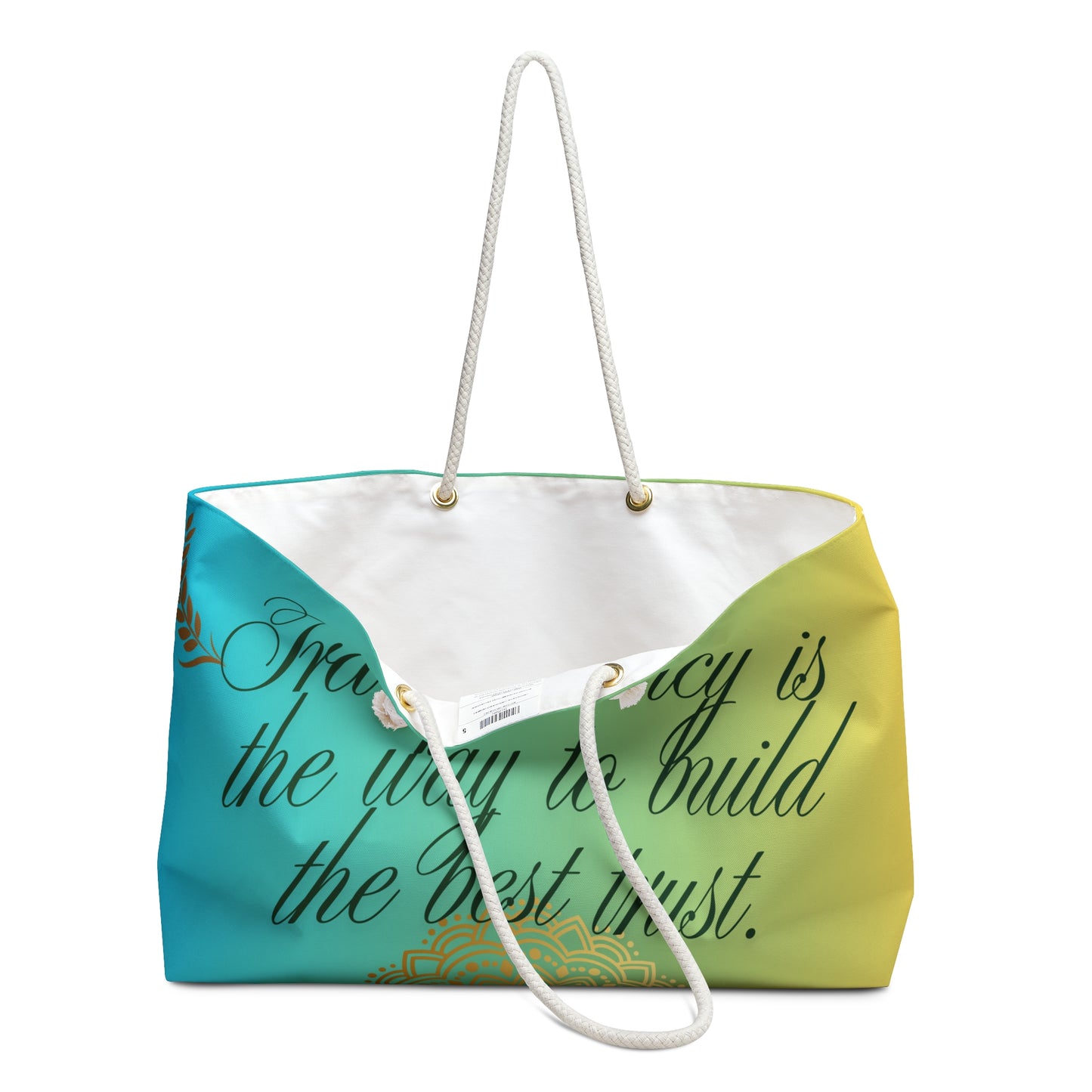 Transparency Weekend Bag