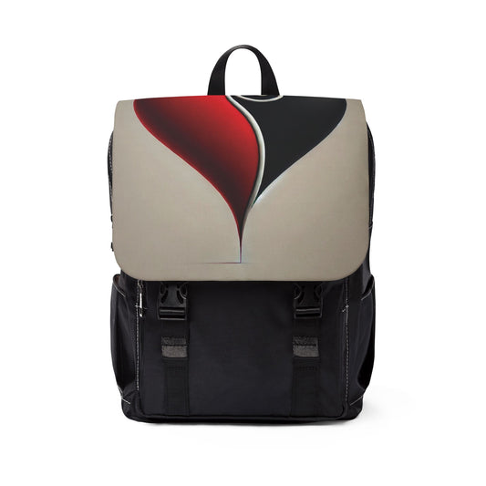 Heart Design Unisex Casual Shoulder Backpack - Stylish & Functional Everyday Bag