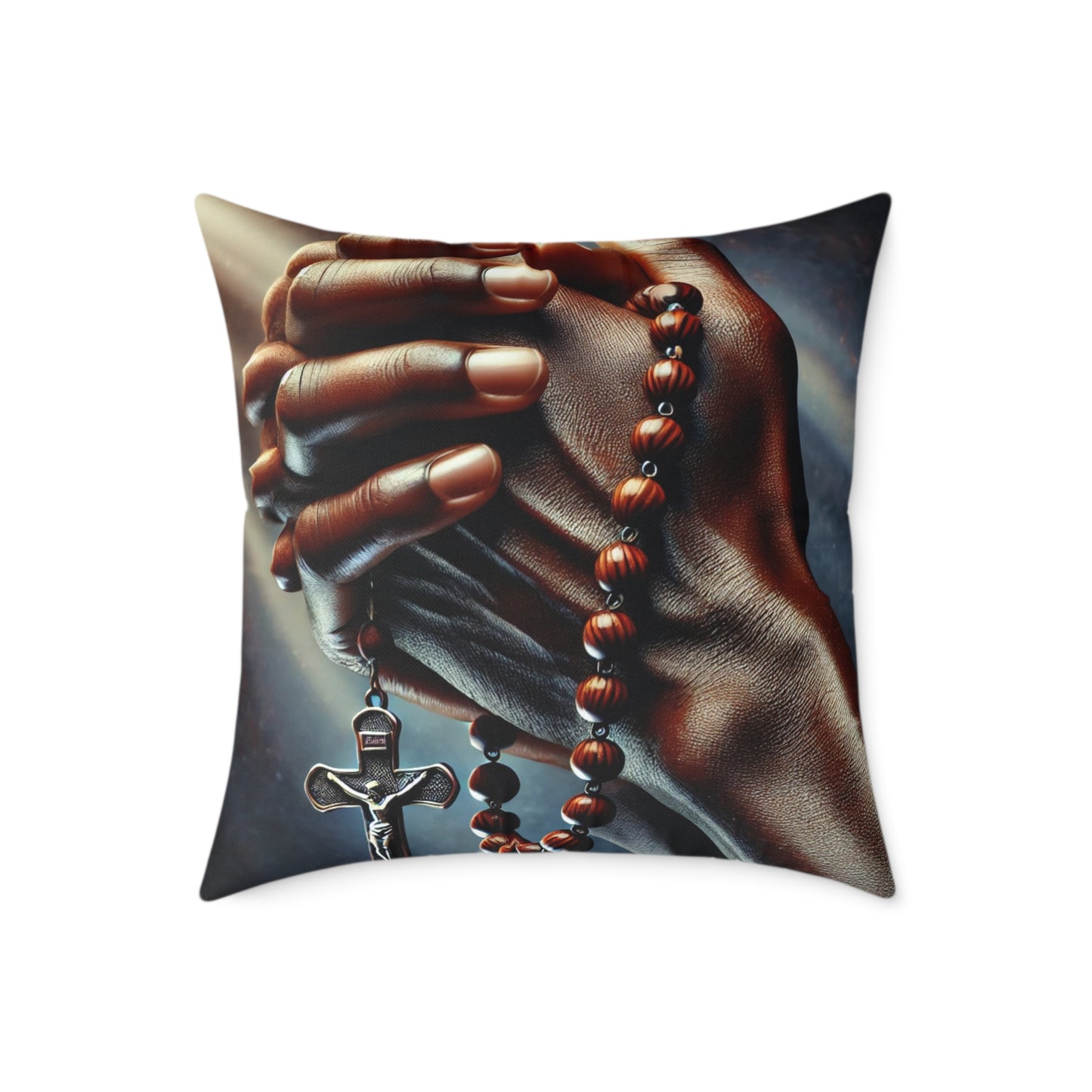 Blessed Are The Meek: Square Poly Canvas Pillow