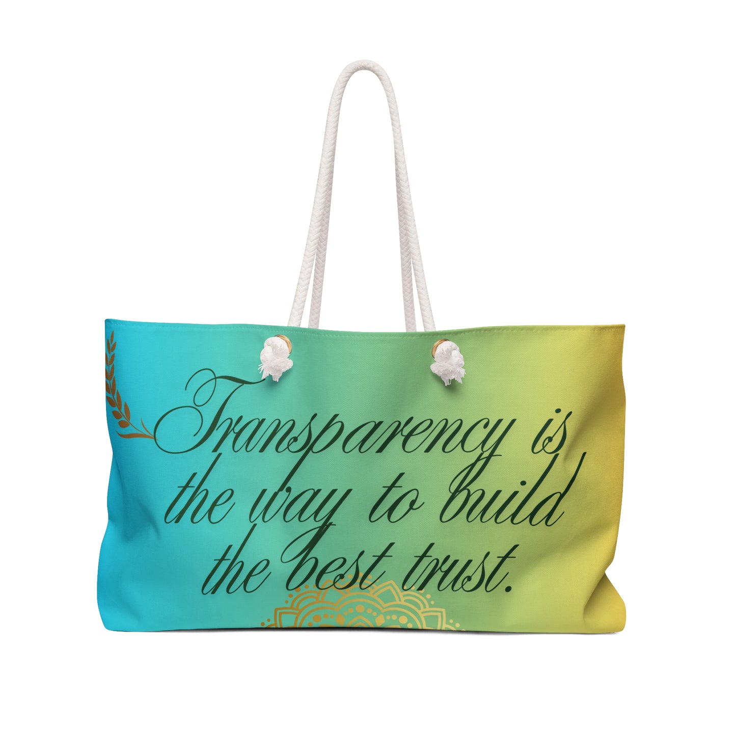 Transparency Weekend Bag