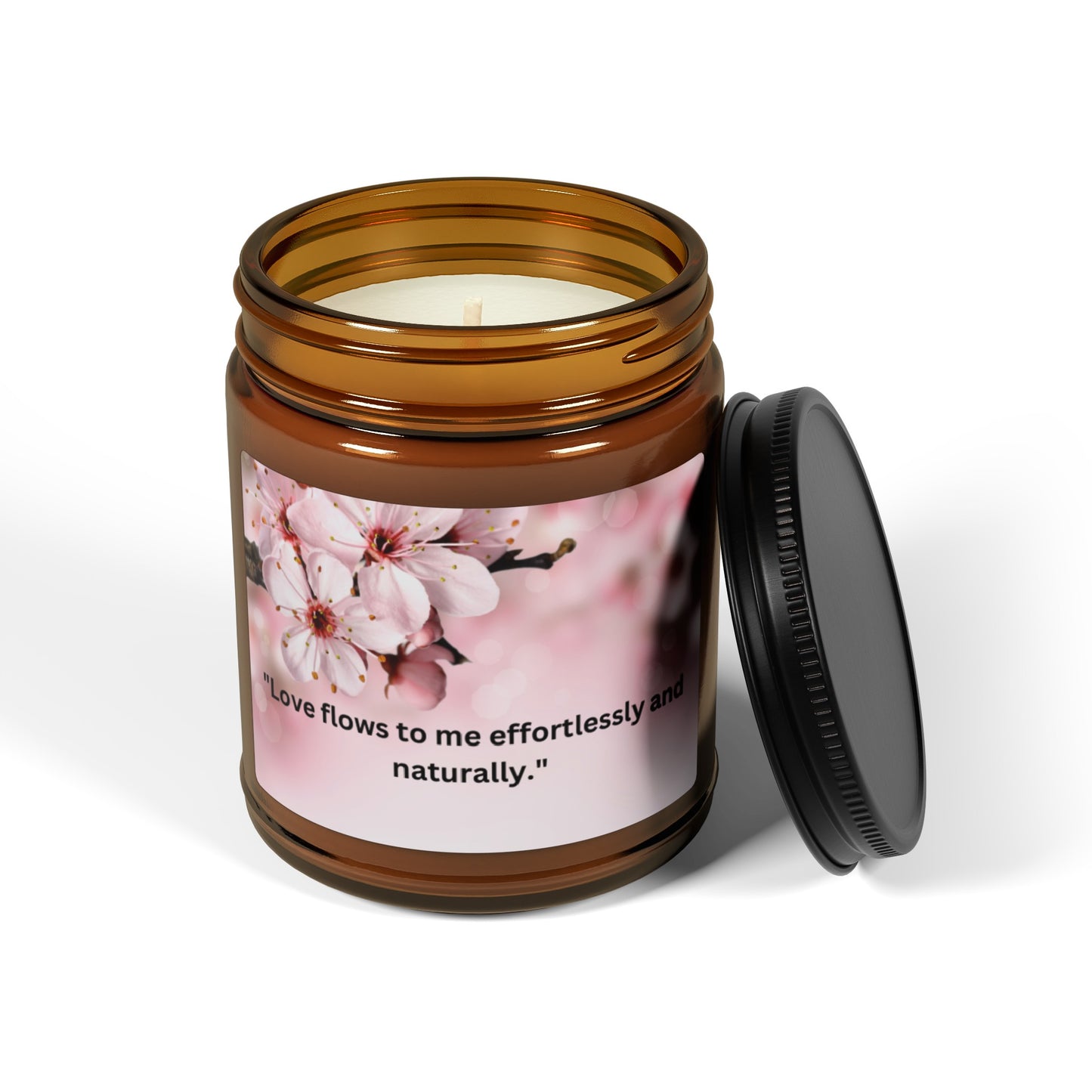 Scented Soy Candle (Multi-Size, Amber Jar)