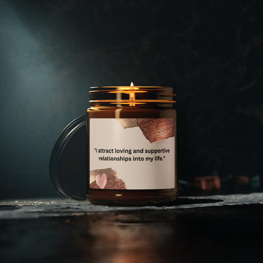 Scented Soy Candle (Multi-Size, Amber Jar)