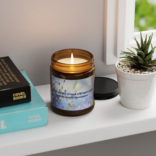 Scented Soy Candle (Multi-Size, Amber Jar)