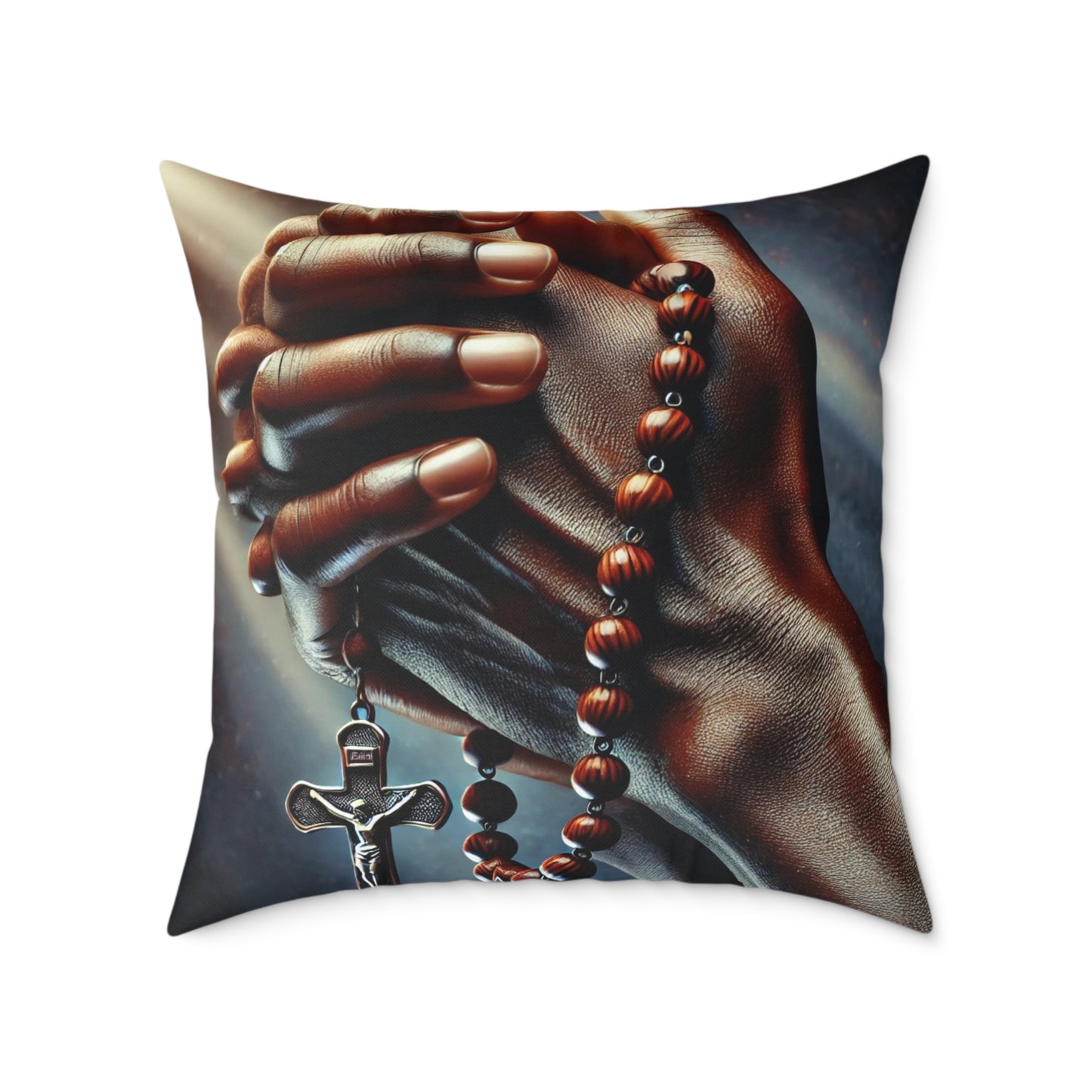 Blessed Are The Meek: Square Poly Canvas Pillow